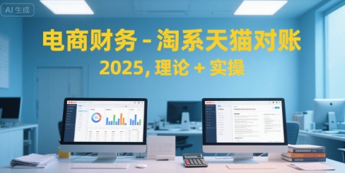 电商财务-淘系天猫对账2025，理论+实操-轻创终点站