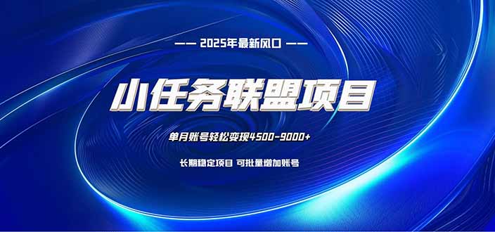 小任务联盟项目：一台电脑每天只需10分钟，轻松简单稳定-轻创终点站