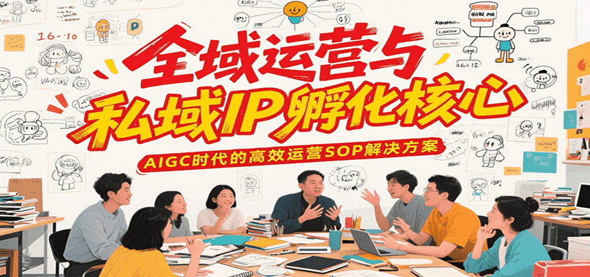 全域运营与私域IP孵化核心，AIGC时代的高效运营SOP解决方案-轻创终点站