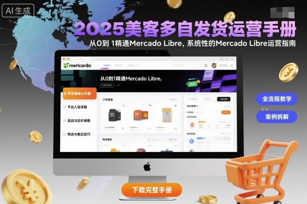 2025美客多自发货运营手册:从0到1精通Mercado Libre,系统性的Mercado Libre运营指南-轻创终点站