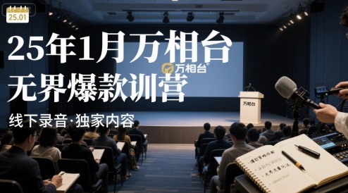 25年1月万相台无界爆款特训营线下录音-轻创终点站