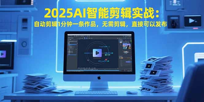 2025AI智能剪辑实战：自动剪辑1分钟一条作品，无需剪辑，直接可以发布-轻创终点站