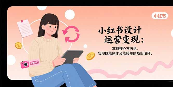 小红书设计运营变现：掌握核心方法论，实现既能创作又能接单的商业闭环-轻创终点站