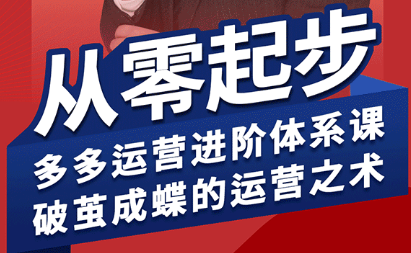 海神·拼多多运营进阶系统课(更新8月)-轻创终点站