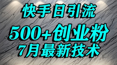 创业粉怎么打？快手精准引流创业粉，宝妈群体日进500+精准流量-轻创终点站