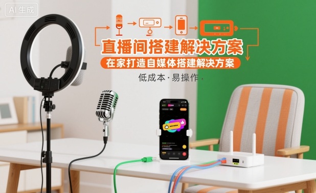 直播间搭建解决方案,在家打造自媒体搭建解决方案-轻创终点站