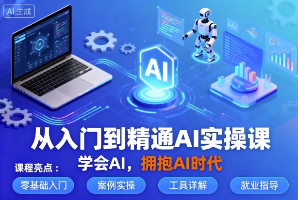 从入门到精通AI实操课，学会AI，拥抱AI时代-轻创终点站