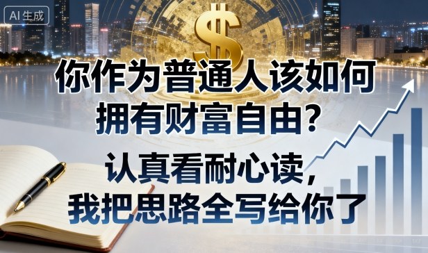 付费文章：你作为普通人该如何拥有财富自由？认真看耐心读，我把思路全写给你了-轻创终点站