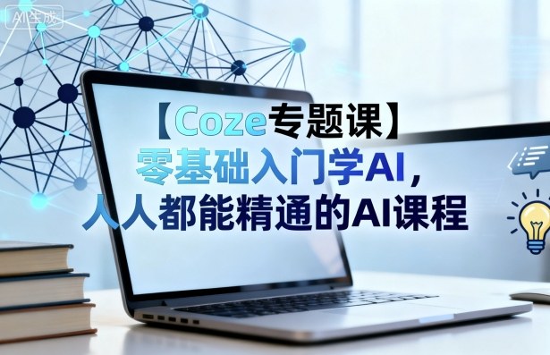 【Coze专题课】零基础入门学AI，人人都能精通的AI课程-轻创终点站
