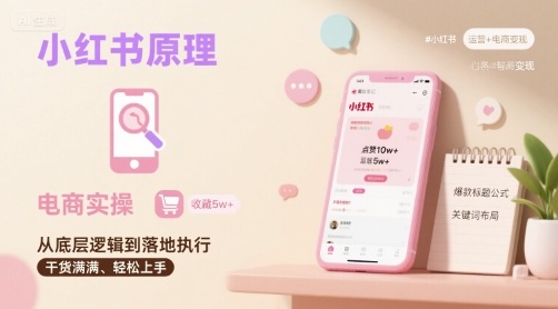 小红书原理以及详细实操流程，小红书电商教程-轻创终点站
