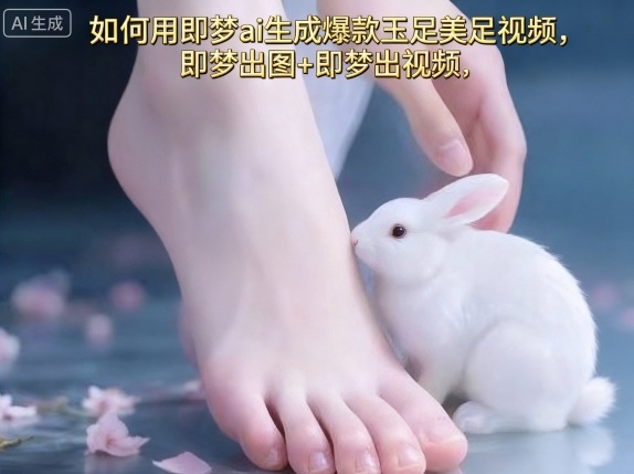 如何用即梦ai生成爆款玉足美足视频，即梦出图+即梦出视频，快速涨粉-轻创终点站