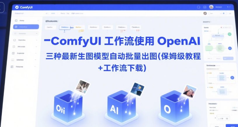 ComfyUI 工作流使用 OpenAI 三种最新生图模型自动批量出图(保姆级教程+工作流下载)-轻创终点站