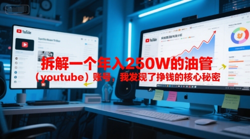 付费文章：拆解一个年入250W的油管(youtube)账号，我发现了挣钱的核心秘密-轻创终点站