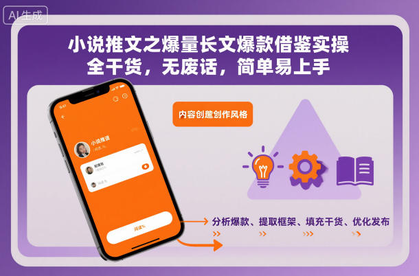 小说推文之爆量长文爆款借鉴实操,全干货,无废话,简单易上手-轻创终点站