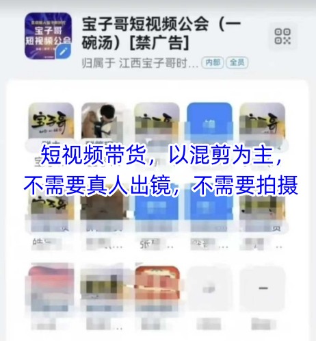 宝子哥头部团队短视频带货，以混剪为主，不需要真人出镜，不需要拍摄【更新6月】-轻创终点站