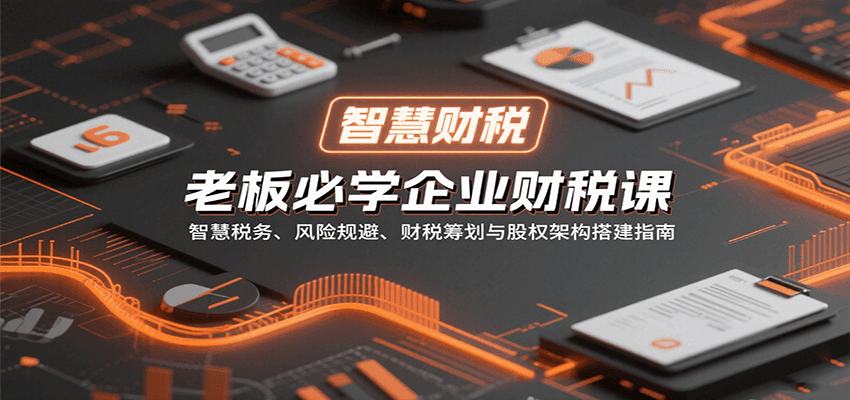 老板必学企业财税课：智慧税务、风险规避、财税筹划与股权架构搭建指南-轻创终点站