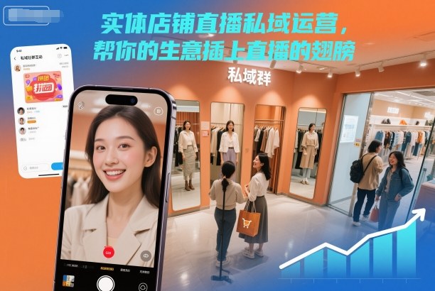 实体店铺直播私域运营,帮你的生意插上直播的翅膀-轻创终点站