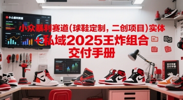 小众暴利赛道(球鞋定制，二创项目)实体+私域2025王炸组合  交付手册-轻创终点站