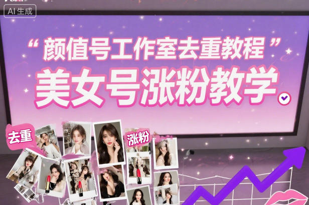 颜值号工作室去重教程，美女号涨粉教学-轻创终点站