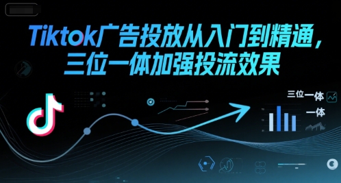Tiktok广告投放从入门到精通，三位一体加强投流效果-轻创终点站