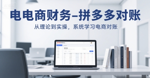 电商财务-拼多多对账，从理论到实操，系统学习电商对账-轻创终点站