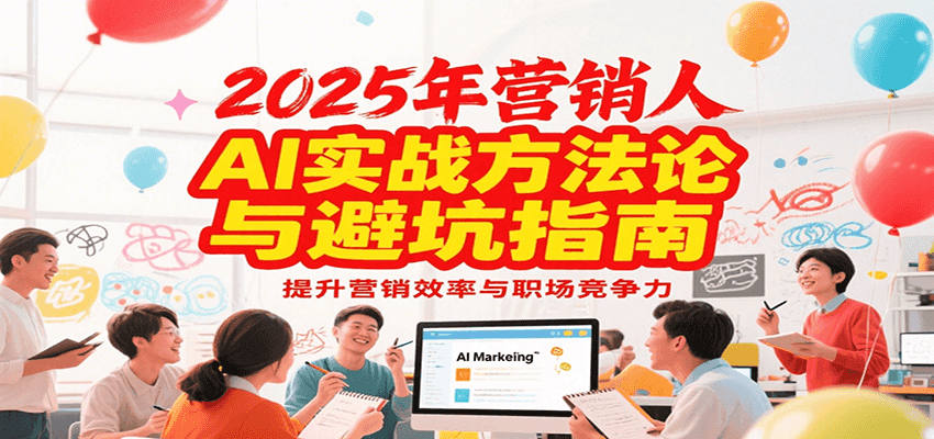 2025年营销实战方法论与避坑指南，利用AI提升营销效率与职场竞争力-轻创终点站