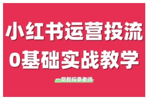 小红书运营投流，小红书广告投放从0到1的实战课，学完即可开始投放(更新)-轻创终点站