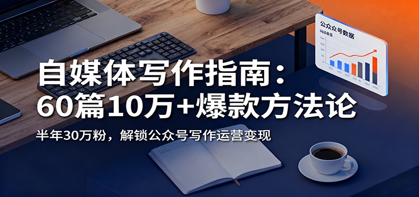 自媒体写作指南：60篇10万+爆款方法论，半年30万粉，解锁公众号写作运营变现-轻创终点站