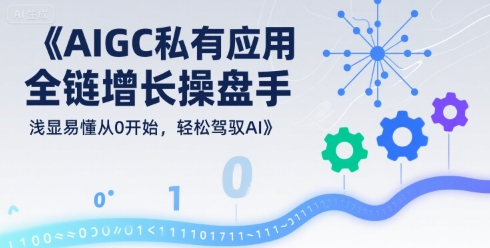 AIGC私有化应用全链增长操盘手，浅显易懂从0开始，轻松驾驭AI-轻创终点站