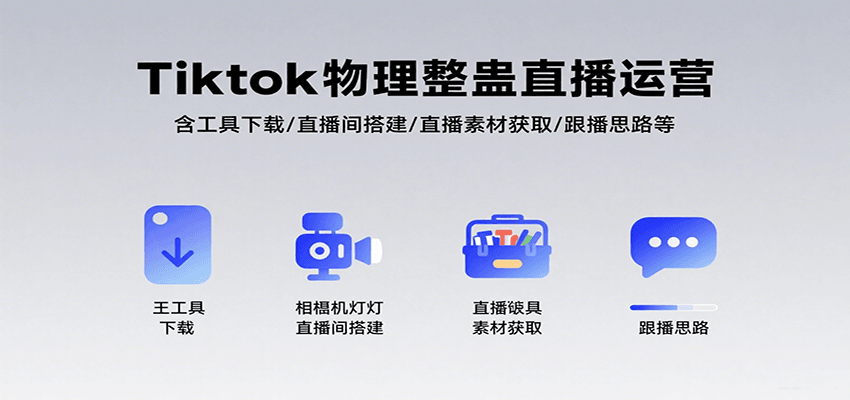 Tiktok物理整蛊直播运营，包含工具下载/直播间搭建/直播素材获取/跟播思路等-轻创终点站