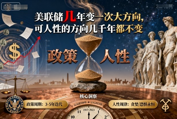 付费文章：美联储几年变一次大方向，可人性的方向几千年都不变-轻创终点站