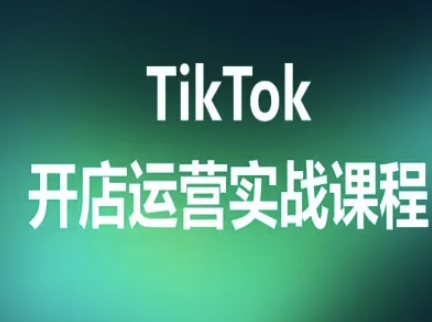 TikTok开店运营实战课程，TK跨境电商实操全流程-轻创终点站