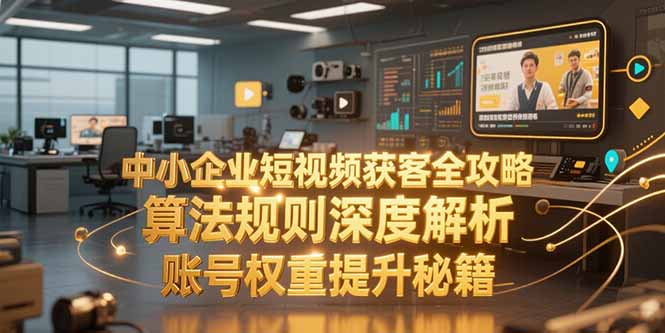 中小企业短视频获客全攻略，算法规则深度解析，账号权重提升秘籍-轻创终点站